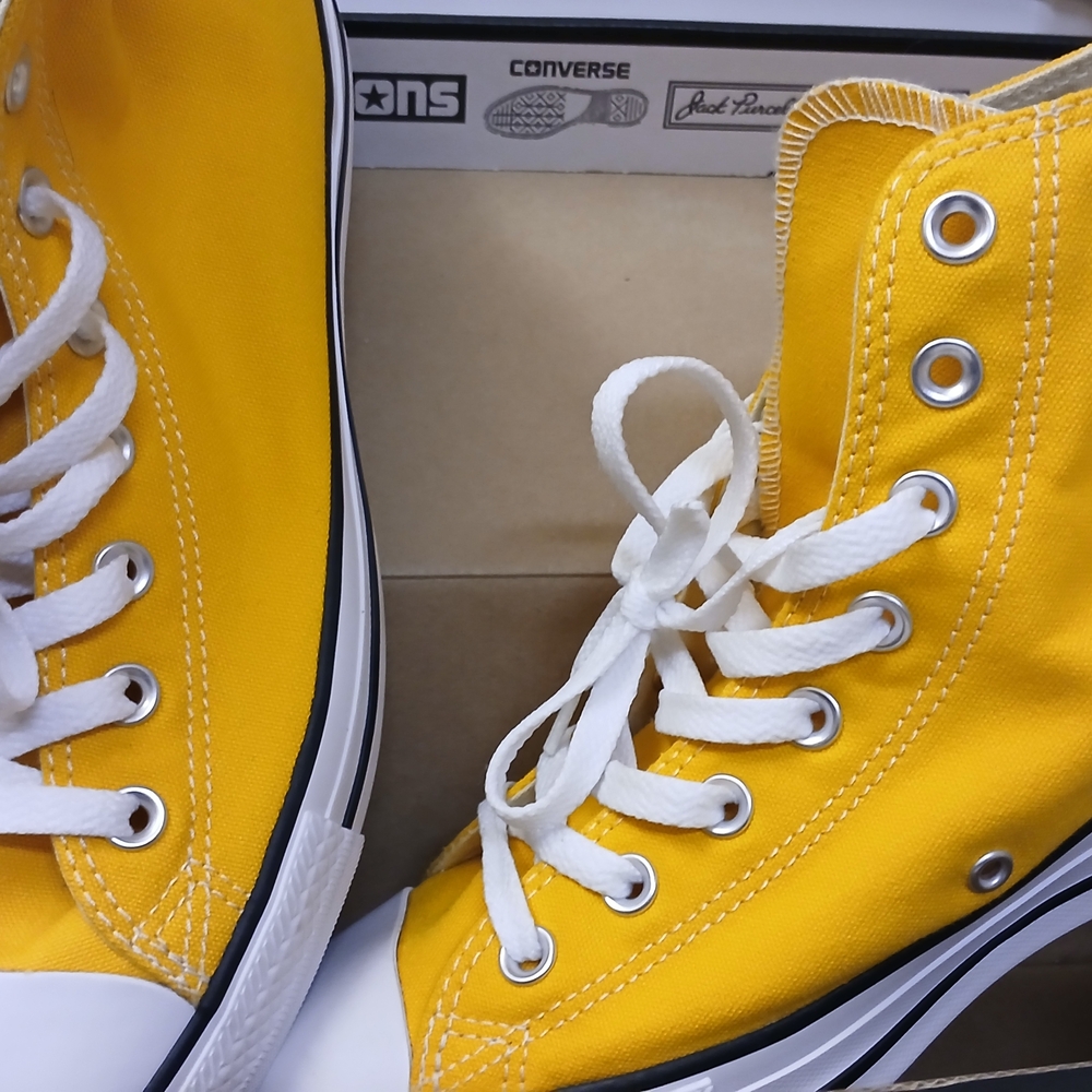 Converse Yellow High-Top Sneakers